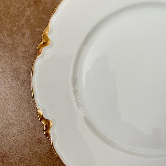 Hutschenreuther Selb Vintage Plates Ivory, Gold, Teal, Bavaria Of 6 - Picture 5 of 15